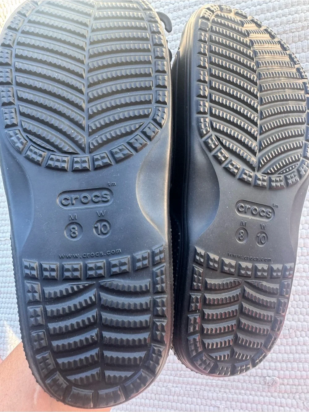 Crocs Classic Slide Black Unisex Sandals M8/W10 NWT Comfort Recovery